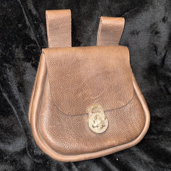 Brown Leather Backpack with Classic Design and Flap Closure - Picture 1 of 13